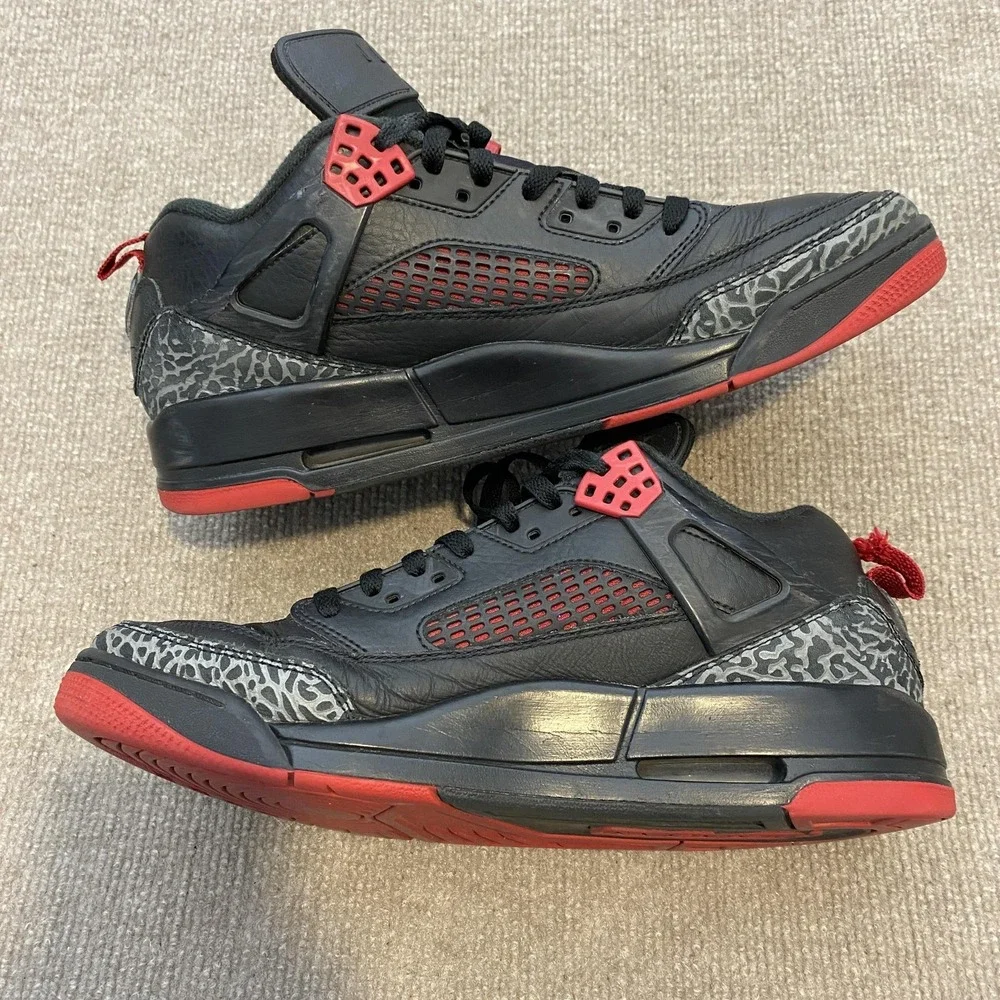 Jordan‎ Spizike Low Shoes Mens Size 11 Black Elephant Print Sneakers FQ1759-006